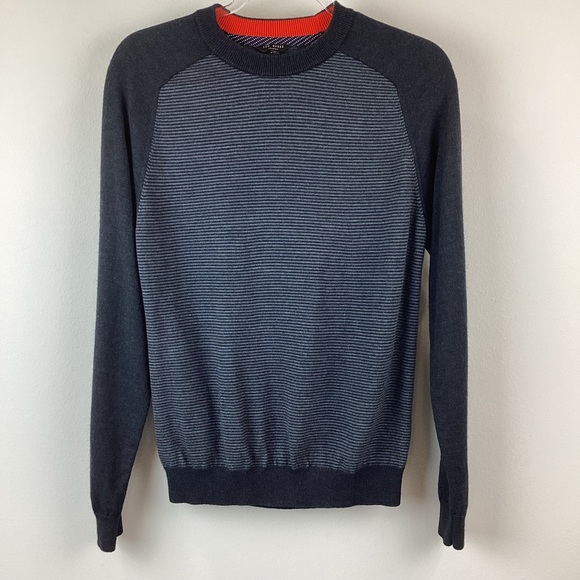 Ted Baker London Gray & Black Crewneck Sweater | Medium (3) - Picture 4 of 12